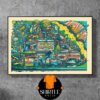 Primus Artwork Poster Sessanta Live At Orion Amphitheater Huntsville AL On May 4th 2025 Wall Decor Poster Canvas