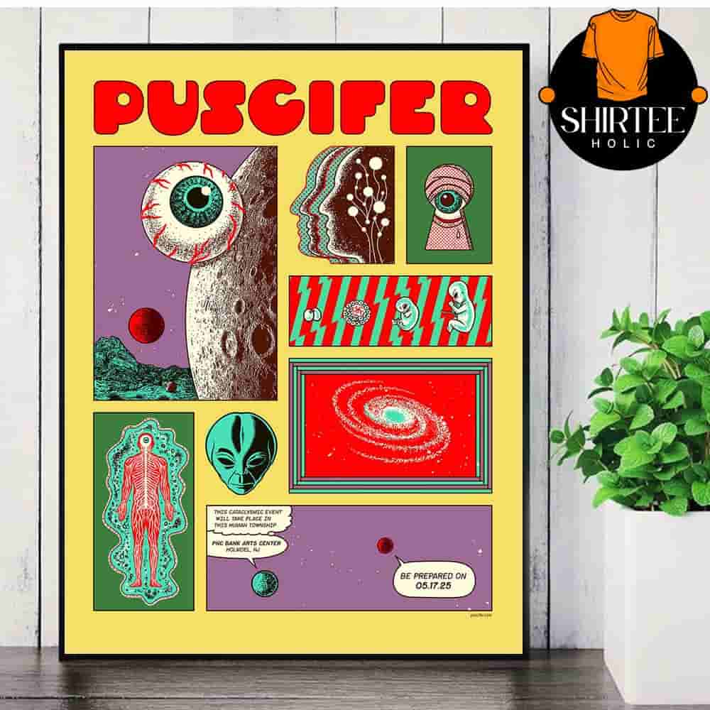 Puscifer Event Poster At PNC Bank Arts Center Holmdel NJ On May 17th 2025 Wall Decor Poster Canvas Puscifer Event Poster At PNC Bank Arts Center Holmdel NJ On May 17th 2025 Wall Decor Poster Canvas