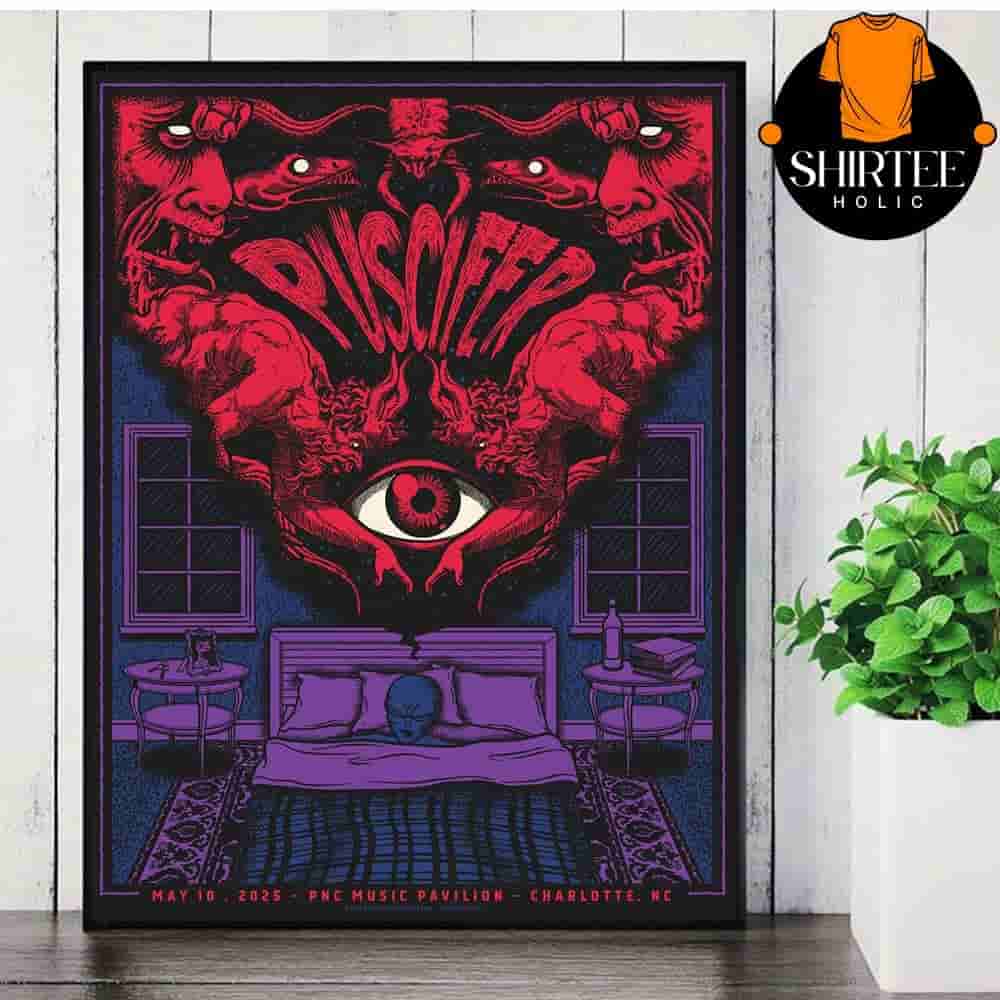 Puscifer Event Poster Sessanta At PNC Music Pavilion Charlotte NC On May 10th 2025 Wall Decor Poster Canvas Puscifer Event Poster Sessanta At PNC Music Pavilion Charlotte NC On May 10th 2025 Wall Decor Poster Canvas