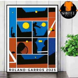 Roland Garros Official 2025 Artwork Tournament Poster Merchandise Limited Wall Decor Poster Canvas