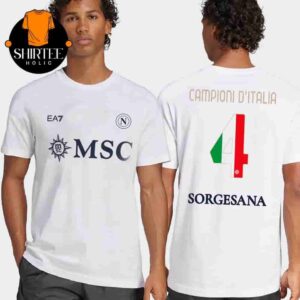 SSC Napoli Campioni d’Italia Away Match Tee Merch Limited Two Sides Classic T-Shirt