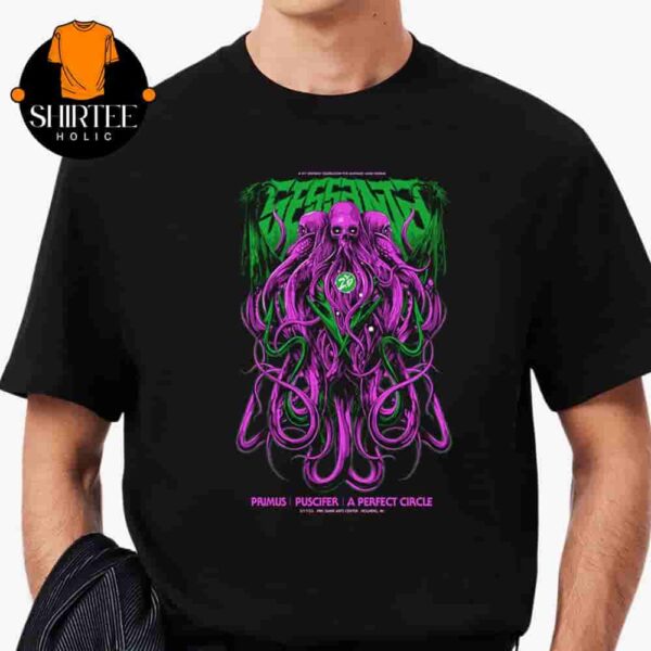 Sessanta Event Tee With Primus Puscifer A Perfect Circle At PNC Bank Arts Center Holmdel NJ On May 17th 2025 Classic T-Shirt