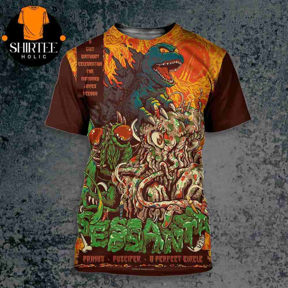 Sessanta V2.0 Artwork Poster Show With Primus Puscifer A Perfect Circle At The Orion Amphitheater Huntsville AL On May 4th 2025 All Over Print Shirt Sessanta V2.0 Artwork Poster Show With Primus Puscifer A Perfect Circle At The Orion Amphitheater Huntsville AL On May 4th 2025 All Over Print Shirt