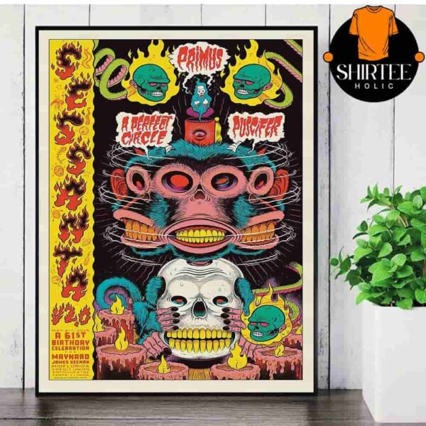 Sessanta Volume 2 Artwork Event Poster At Midflorida Credit Union Amphitheater Tampa Florida On May 8th 2025 Wall Decor Poster Canvas