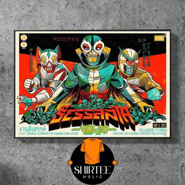 Sessanta Volume 2 Event Poster At Hard Rock Live Hollywood FL On May 6th 2025 Wall Decor Poster Canvas