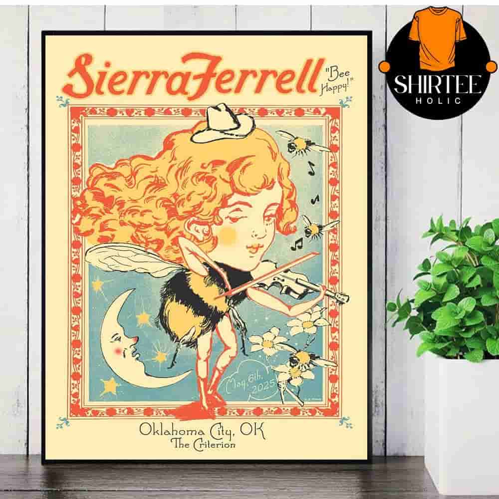 Sierra Ferrell Event Poster At The Criterion Okalahoma City OK On May 6th 2025 Wall Decor Poster Canvas Sierra Ferrell Event Poster At The Criterion Okalahoma City OK On May 6th 2025 Wall Decor Poster Canvas