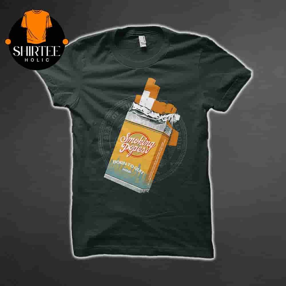 Smoking Popes Born To Quit Cigs Tee Merchandise Limited Classic T-Shirt Smoking Popes Born To Quit Cigs Tee Merchandise Limited Classic T-Shirt