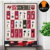 Atlanta Falcons Official 2025 NFL Schedule Season 2025-2026 Wall Decor Poster Canvas