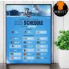 Baltimore Ravens Official 2025 NFL Schedule Season 2025-2026 Wall Decor Poster Canvas