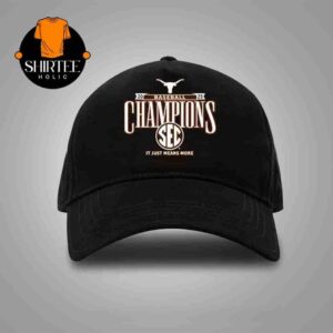 Texas Longhorns 2025 SEC Baseball Regular Season Champions Classic Hat Cap Snapback