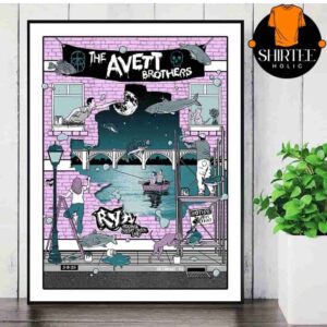 The Avett Brothers Artwork Event Poster At Virginia Credit Union Live Richmond VA On May 8th 2025 Wall Decor Poster Canvas