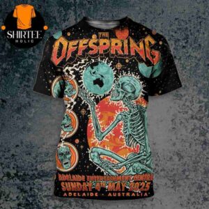 The Offspring Supercharged Worldwide Tour 2025 Event Poster At Adelaide Entertainment Centre AU On May 4th 2025 All Over Print Shirt
