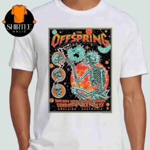The Offspring Supercharged Worldwide Tour 2025 Event Poster At Adelaide Entertainment Centre AU On May 4th 2025 Classic T-Shirt