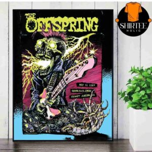 The Offspring Superchargerd World Tour 2025 Event Poster At Qudos Bank Arena Sydney AU On May 11th 2025 Wall Decor Poster Canvas