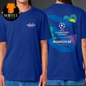UEFA Champions League Munich 25 Official Tee Decorative Event Final On May 31st 2025 Two Sides Classic T-Shirt