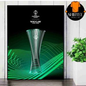 UEFA Conference League Official Poster Wroclaw Final 2025 Merchandise Limited Wall Decor Poster Canvas