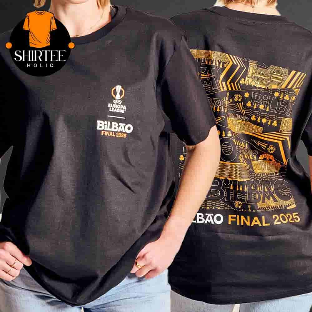 UEFA Europa Leauge Bilbao 25 Final City Pattern Event Tee Merchandise Limited Two Sides Classic T-Shirt UEFA Europa Leauge Bilbao 25 Final City Pattern Event Tee Merchandise Limited Two Sides Classic T-Shirt