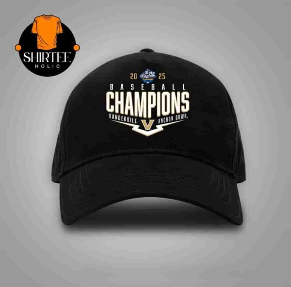 Vanderbilt Commodores 2025 SEC Baseball Conference Tournament Champions Playoff Pitch Snapback Classic Hat Cap