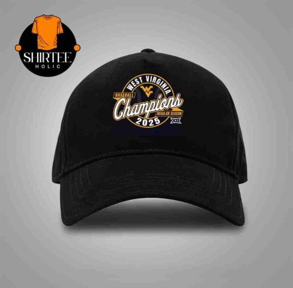 West Virginia Mountaineers 2025 Big 12 Baseball Regular Season Champions Classic Hat Cap Snapback