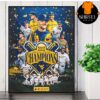 UCLA Bruins Earns A Share Of The Bigten Regular Season Title In Its First Season In The Conference Wall Decor Poster Canvas