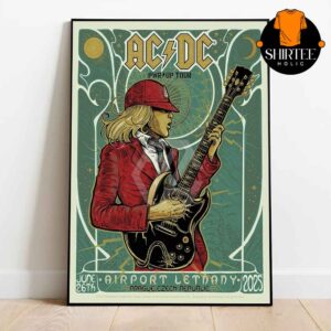 ACDC Prague 2025 PWR UP Tour Letnany Airport Czech On June 26th Home Decor Poster Canvas