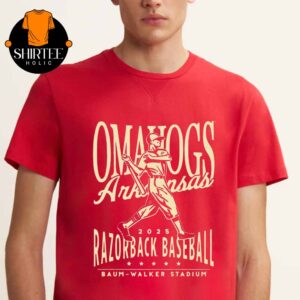 Arkansas Razorbacks Omahogs Baseball 2025 College World Series Unisex T-Shirt