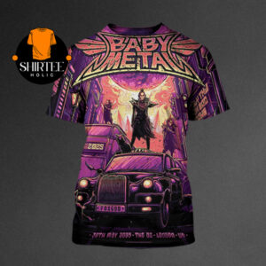 Baby Metal London 2025 The O2 Arena On May 30th Only The Fox God Knows All Over Print T-Shirt