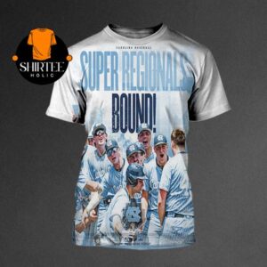 Carolina Baseball Super Regional 2025 Division I Baseball Championship All Over Print T-Shirt