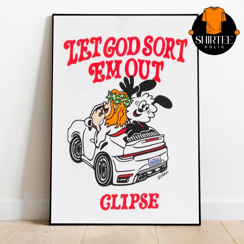 Clipse Let God Sort Em Out Album Cover Home Decor Poster Canvas Clipse Let God Sort Em Out Album Cover Home Decor Poster Canvas