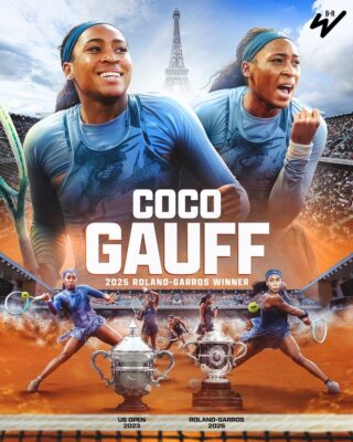 Coco Gauff 2025 Roland Garros Champions Winner French Open Major Titles
