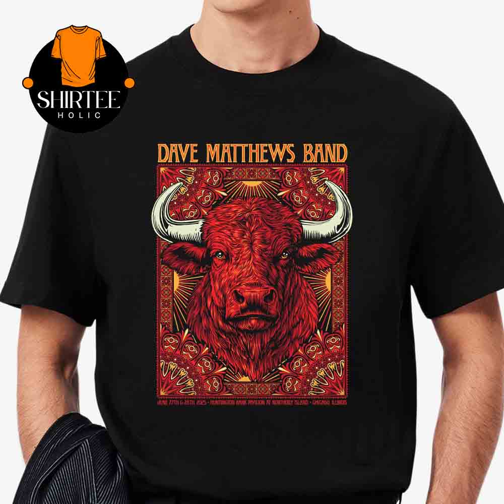 Dave Matthews Band Chicago 2025 Band Huntington Bank Pavilion IL At Northerly Island 28 June Unisex T-Shirt Dave Matthews Band Chicago 2025 Band Huntington Bank Pavilion IL At Northerly Island 28 June Unisex T-Shirt