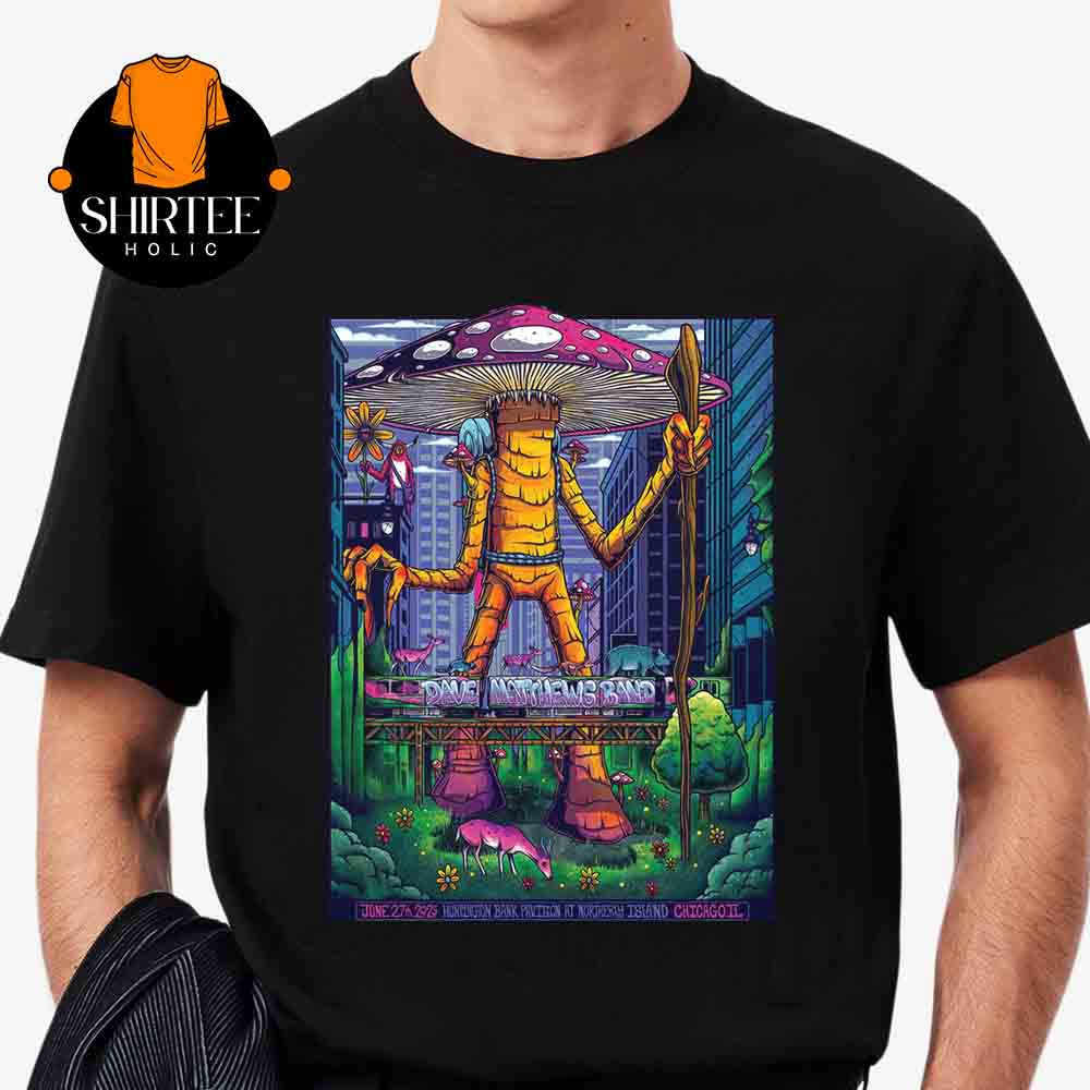 Dave Matthews Band Chicago IL 2025 Band Huntington Bank Pavilion At Northerly Island 28 June Unisex T-Shirt Dave Matthews Band Chicago IL 2025 Band Huntington Bank Pavilion At Northerly Island 28 June Unisex T-Shirt