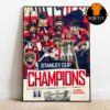 Florida Panthers Stanley Cup Champions 2025 Back To Back Home Decor Poster Canvas
