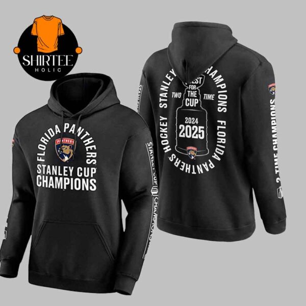 Florida Panthers Two Time Stanley Cup Champions Conquest All Over Print Hoodie