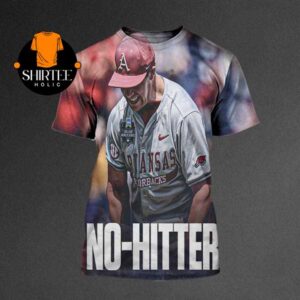 Gage Wood No Hitter Arkansas Razorback Baseball MWCS Mens College World Serries Baseball 2025 All Over Print T-Shirt