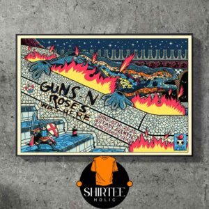 Guns N’ Roses Barcelona 2025 Estadi Olimpic Lluis Companys Stadium Spain June 9th Home Decor Poster Canvas