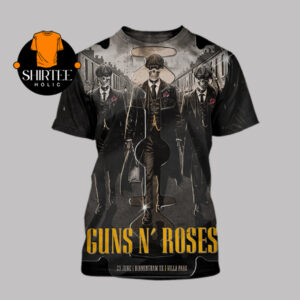 Guns N’ Roses Birmingham UK 2025 Villa Park On June 23rd Peaky Blinders All Over Print T-Shirt
