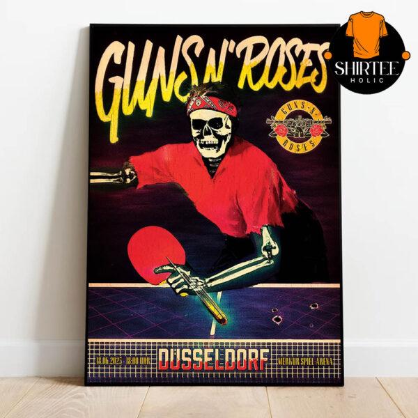 Guns N’ Roses Dusseldorf 2025 Merkur Spiel Arena On June 18th Home Decor Poster Canvas