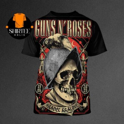 Gun N Roses Hradec Kralove Czechia 2025 Rock For People On June 15th All Over Print T-Shirt