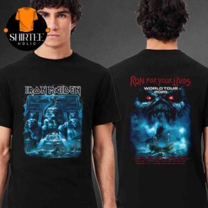 Iron Maiden Powerslave Mariner 2025 Tour Dates Two Sided T-Shirt