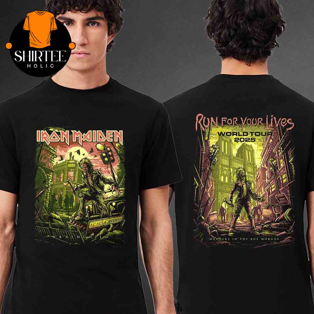 Iron Maiden Wrathchild Rue Morgue 2025 Tour Two Sided T-Shirt Iron Maiden Wrathchild Rue Morgue 2025 Tour Two Sided T-Shirt