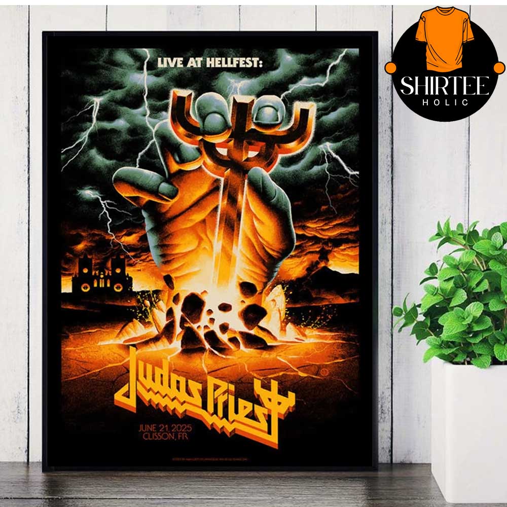 Judas Priest Hellfest 2025 Clisson France On June 21st Home Decor Poster Canvas Judas Priest Hellfest 2025 Clisson France On June 21st Home Decor Poster Canvas