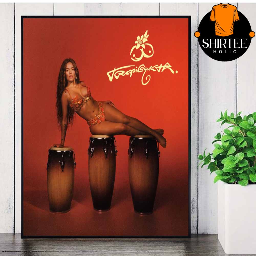 Karol G Tropicoqueta Album Cover Home Decor Poster Canvas Karol G Tropicoqueta Album Cover Home Decor Poster Canvas