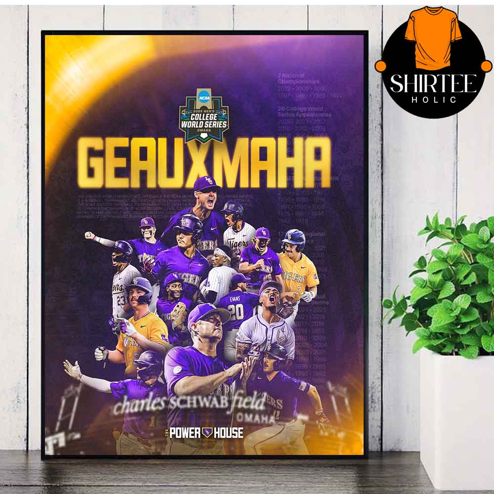 LSU Baseball Geauxmaha Back To Omaha NCAA College World Series 2025 Home Decor Poster Canvas LSU Baseball Geauxmaha Back To Omaha NCAA College World Series 2025 Home Decor Poster Canvas