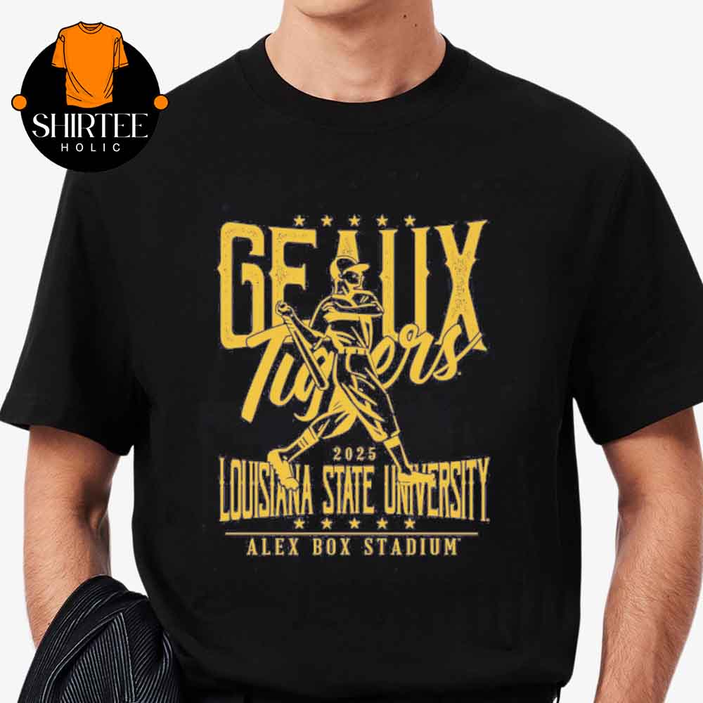 LSU Baseball Geauxmaha Road To Omaha Alex Box Stadium NCAA College World Series 2025 Unisex T-Shirt LSU Baseball Geauxmaha Road To Omaha Alex Box Stadium NCAA College World Series 2025 Unisex T-Shirt