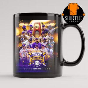 LSU Tigers Baseball 2025 National Champions NCAA Mens College World Series Ceramic Mug Cup