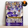 LSU Baseball 2025 NCAA National Champions MCWS Mens College World Series Home Decor Poster Canvas