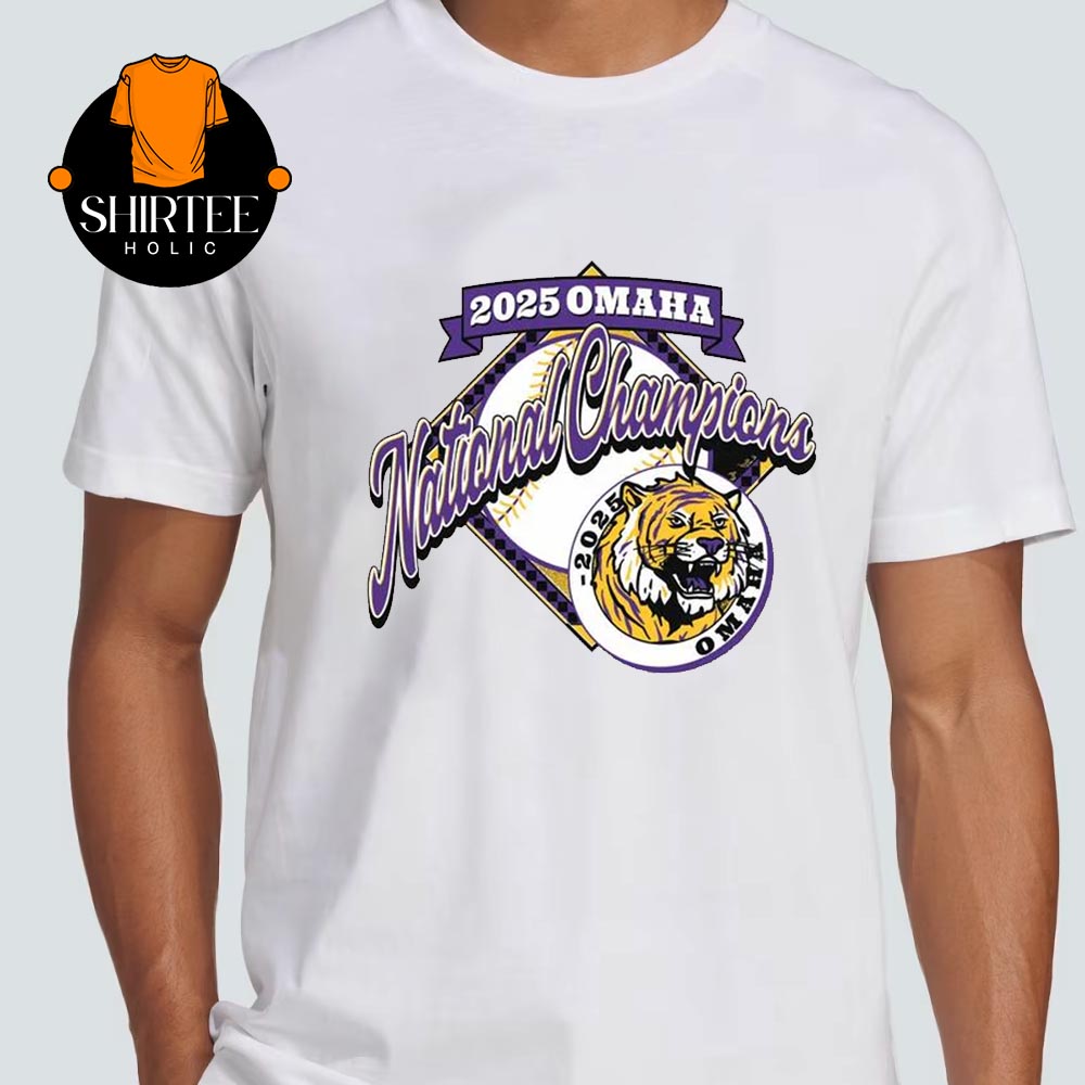 LSU Tigers Baseball National Champions NCAA 2025 Omaha Mens College World Series Unisex T-Shirt LSU Tigers Baseball National Champions NCAA 2025 Omaha Mens College World Series Unisex T-Shirt