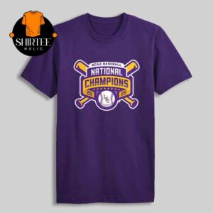LSU Tigers Baseball National Champions NCAA Mens College World Series 2025 MCWS Unisex T-Shirt