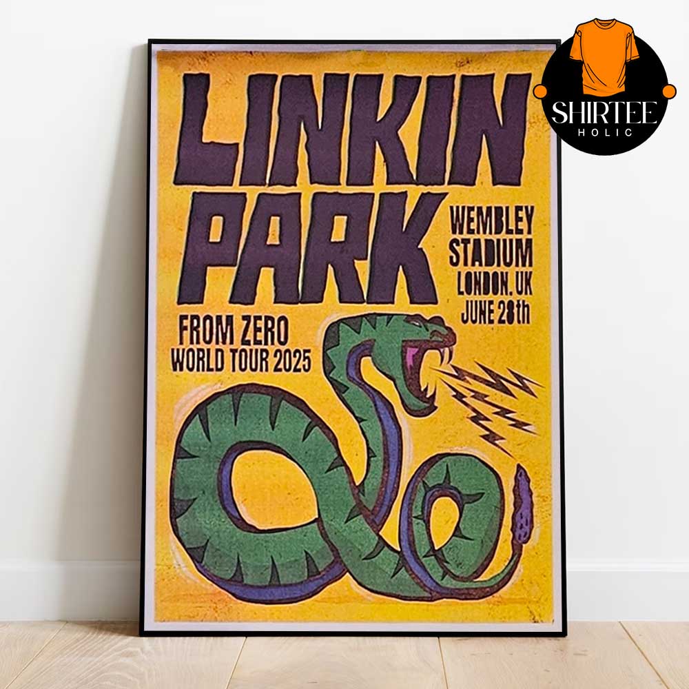 Linkin Park Wembley Stadium London 2025 On June 28th From Zero World Tour Home Decor Poster Canvas Linkin Park Wembley Stadium London 2025 On June 28th From Zero World Tour Home Decor Poster Canvas